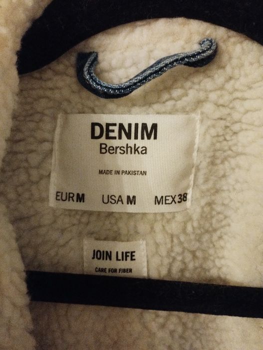 Kurtka jeansowa męska DENIM ocieplana kożuszek  rozm M 38 nowa