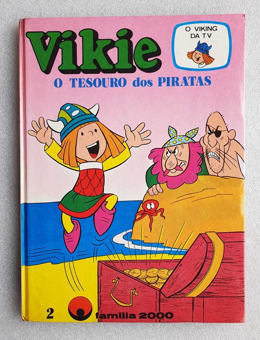 Antigo Livro Infantil ~ "VICKIE - O Tesouro dos Piratas" ~ 1975