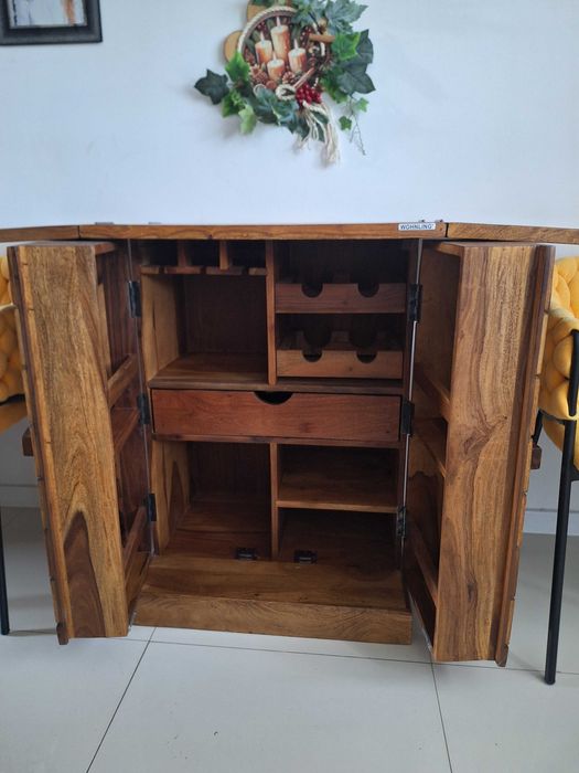 Szafka barowa,barek drewno sheesham