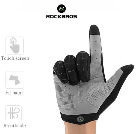 Вело перчатки сенсорные ROCKBROS S109-1 SPIDER ветрозащитные паук