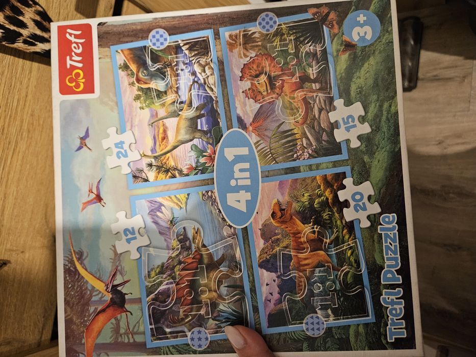 Puzzle 4w1. Trefl. Dinozaury.  3+