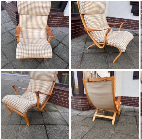 Sören Nissen & Ebbe Gehl  fotel "Clipper". Mid century modern.