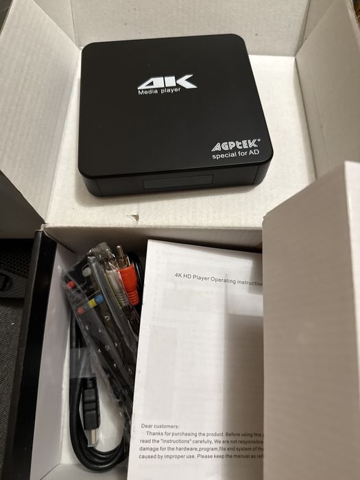 Odtwarzacz multimedialny AGPTEK 4K Ultra HD HDMI/AV