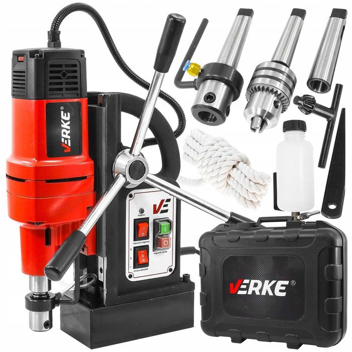 WIERTARKA MAGNETYCZNA 1500W Gwinciarka Magnesówka 15000N 200-600 obr