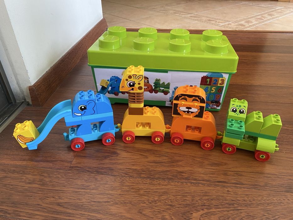 Lego duplo pociag zwierzęta 10863 zestaw + pudełko