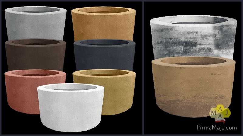 Donica betonowa okrągła nowoczesna Dostawa cała Polska