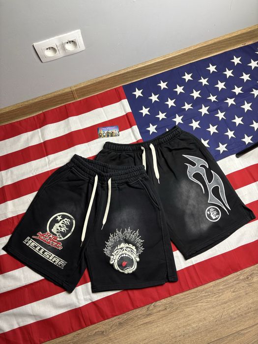 Hellstar Shorts (Black) (krótkie spodenki)