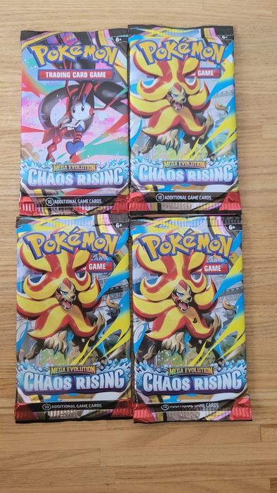Pokemon TCG Booster Mega Evolution Chaos Rising karty kolekcjonerskie