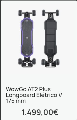 Skate elétrico topo de gama