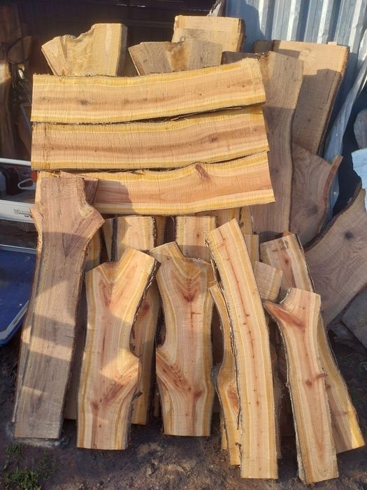 Drewno deska foszt tarcica czeresnia trześnia loft zegar stolik