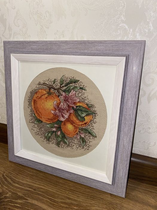 Вишита картина картина вишита хрестиком апельсини