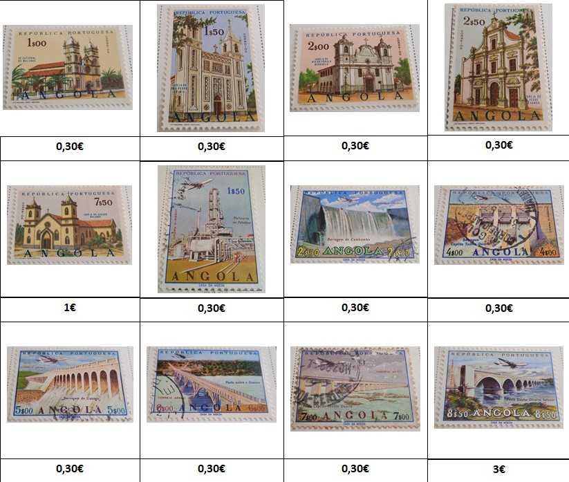 Selos de Angola 1914 a 1974 e República de Angola 1976 a 1982