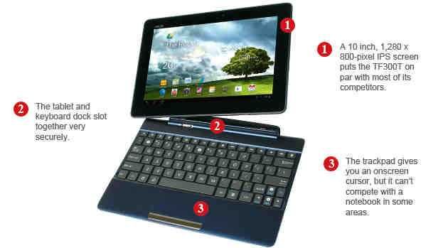 Asus Transformer TF300T - Tablet Android com Teclado