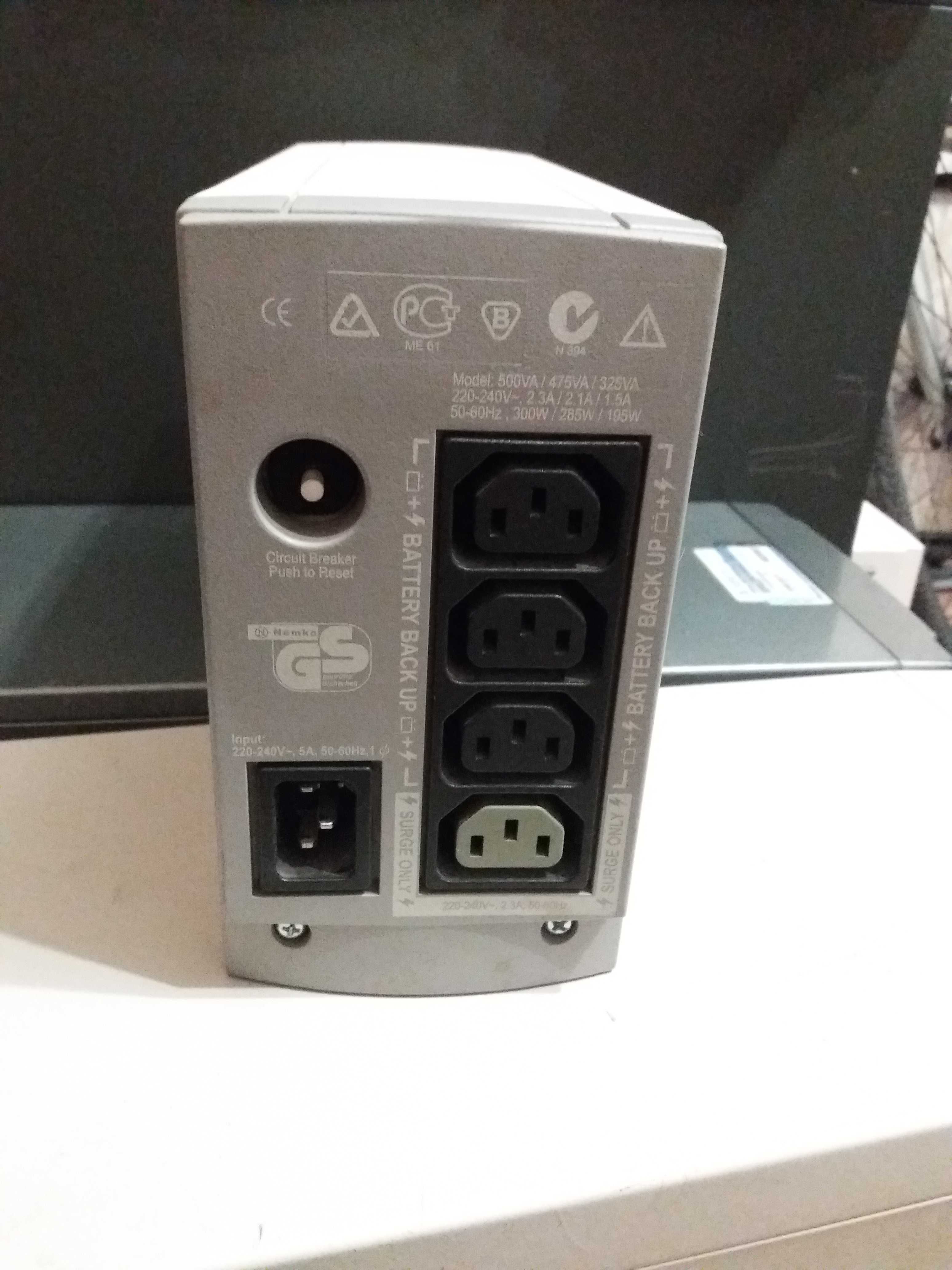 Бесперебойник ИБП APC Back ups CS500 avr 500 rs 1500 Mustek: 550 грн ...