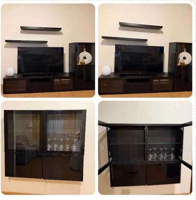 Mòvel de TV+ Vitrine/Armário de parede