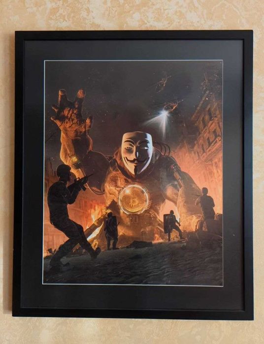 Картина Bitcoin Anonimus Beepl