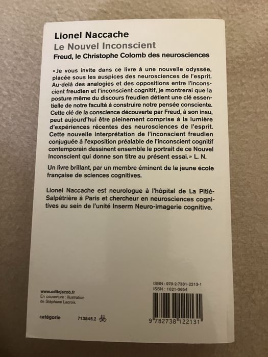 La nouvel inconscient - Freud, le Christophe Colomb des neurociences