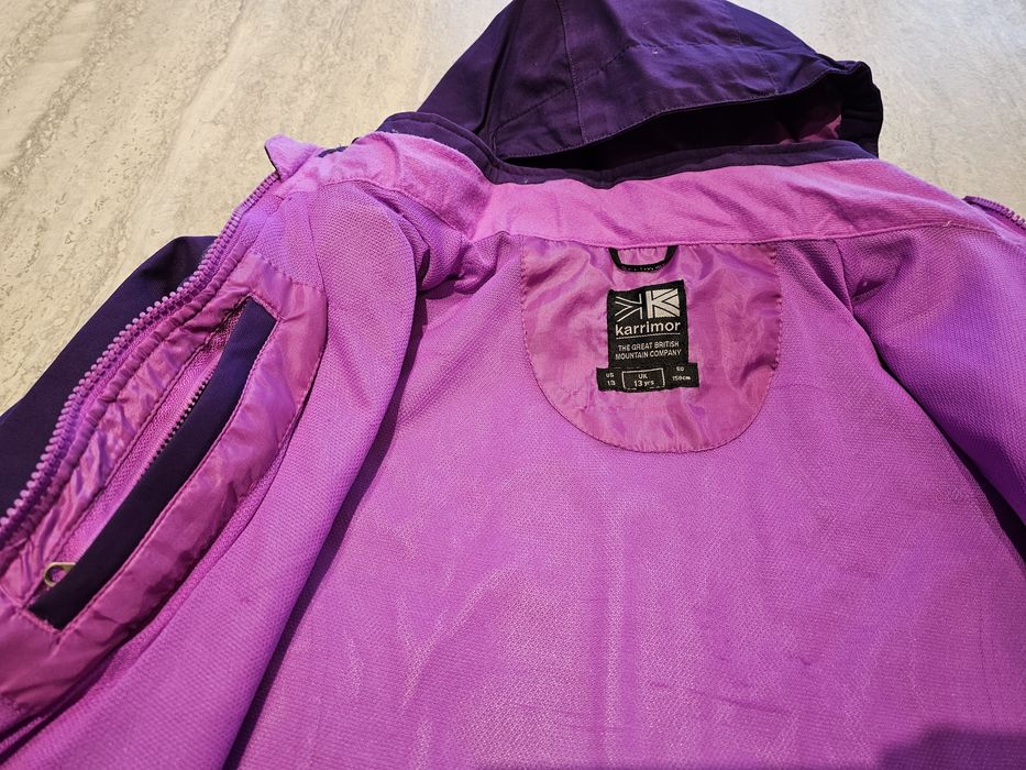 Kurtka Karrimor Weathertite 13 lat 158 wodoodporna oddychająca śliwka