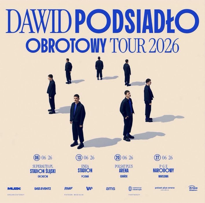 Bilety na koncert Obrotowy Tour 2026 Dawida Podsiadło Poznań
