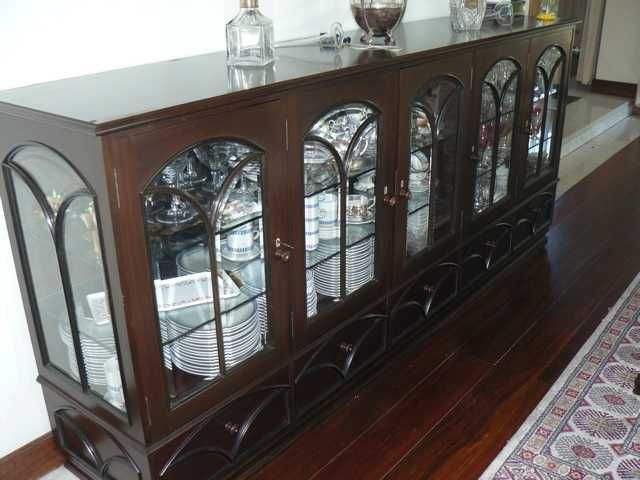 Sideboard-Cristaleira de mobília de sala Estilo Inglês