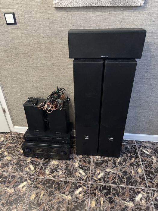 Kino domowe PIONEER VSX-422 kolumny AmTech