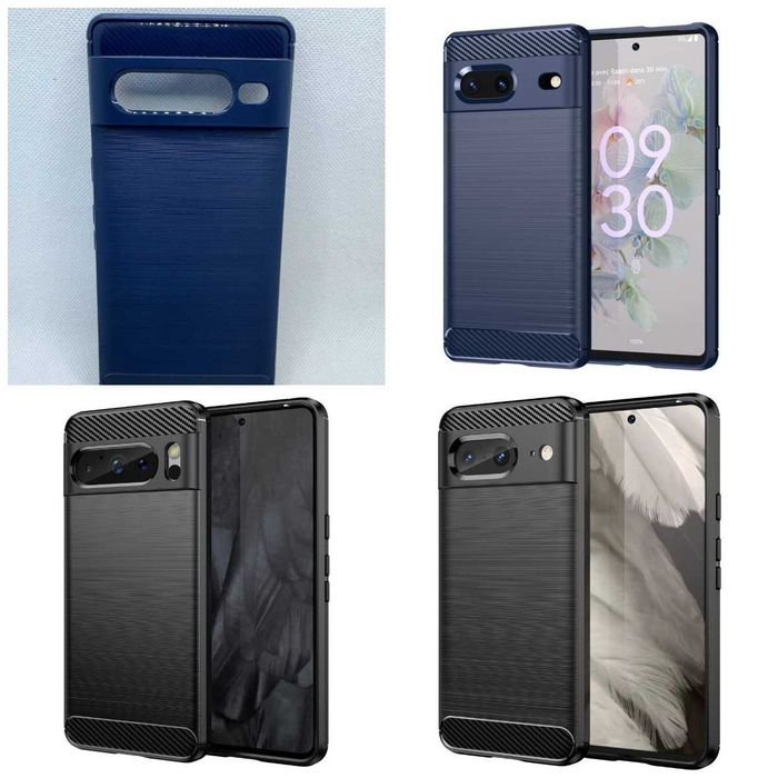 Противоударный чехол Google Pixel 6 7 8 Pro a карбон и другие модели