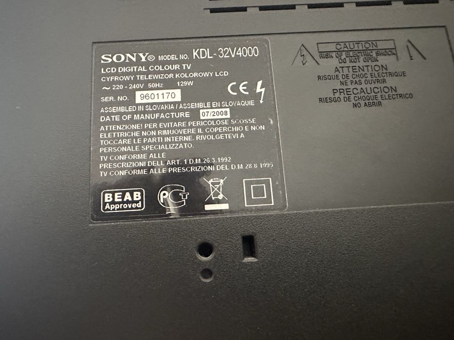 Телевізор SONY BRAVIA 32