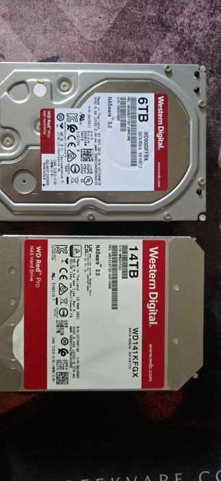 Жорсткі диски Seagate,  Western Digital – 6,10,12,14 TB
