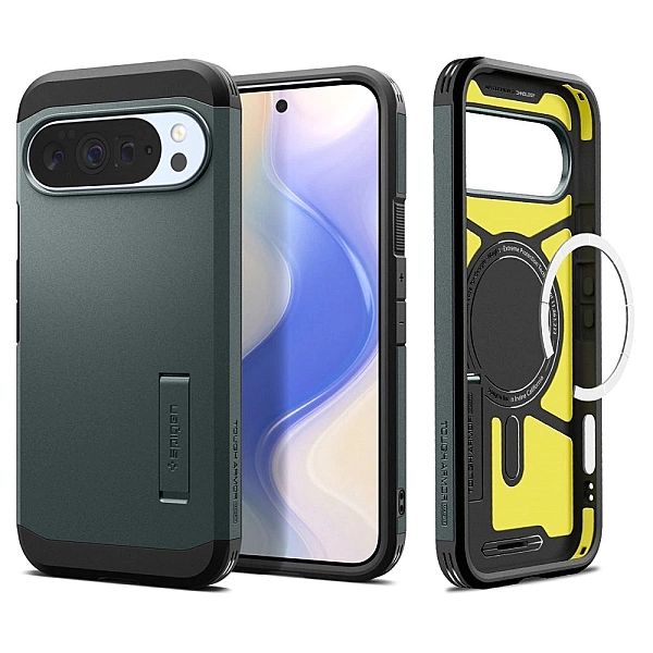 Etui Spigen Tough Armor Mag MagSafe na Google Pixel 10 Pro XL - zielon