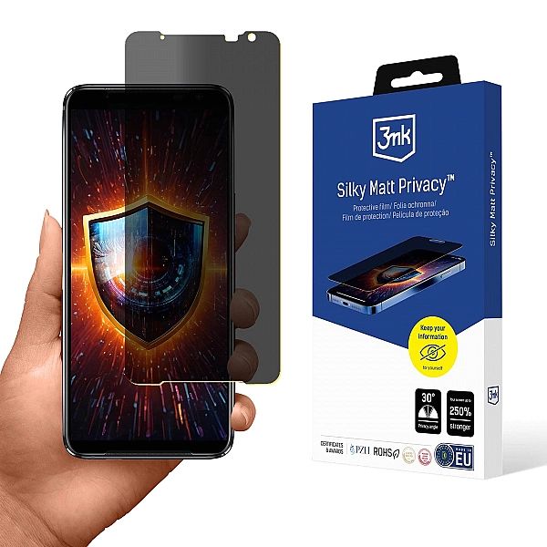Folia ochronna prywatyzująca matowa 3mk Silky Matt Privacy na Asus ROG