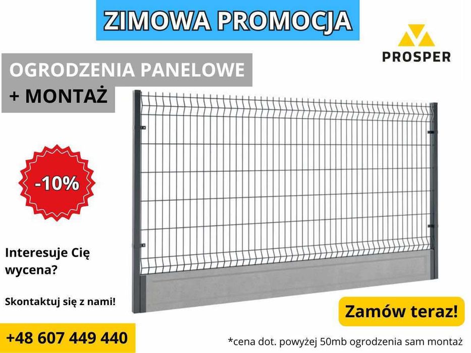 Panele ogrodzeniowe Fi4 133cm ogrodzenia ceownik podmurówka TRANSPORT