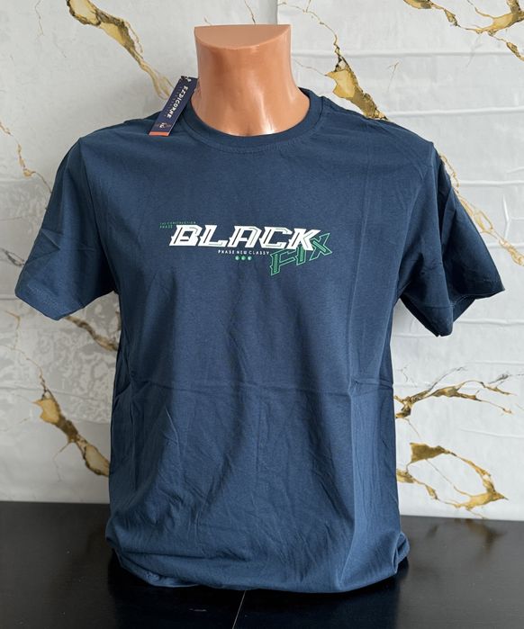 Modna koszulka męska T-shirt bawełna z nadrukiem  L – nowa