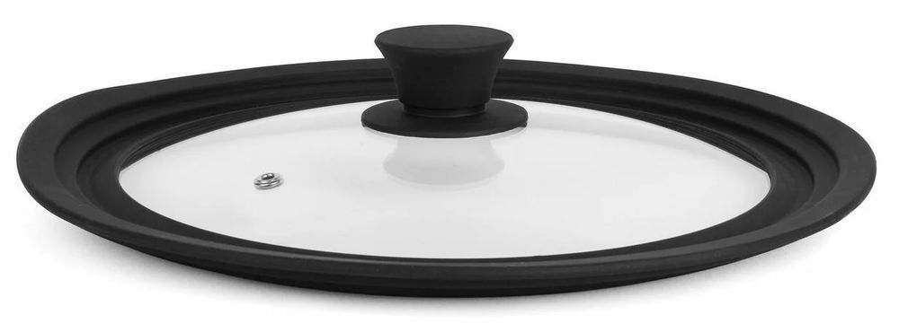 Szklana Pokrywka Silikonowa Na Patelnie Garnki 24/26/28Cm Uniwersalna