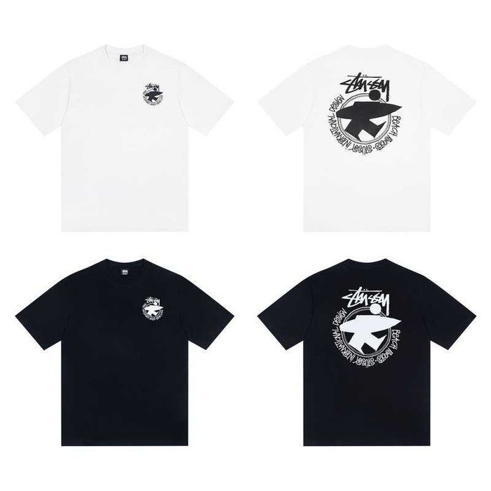 Нова Футболка stussy біла та чорна (XS-XXL)