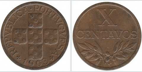 Moeda 10 centavos  - Lote de 3900 moedas