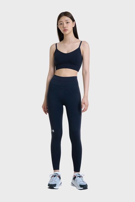 Безшовні жіночі чорні компресійні легінси лосіни under armour train seamless leggings 1381662-001