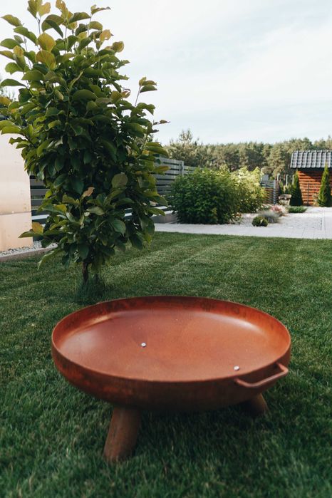 Palenisko Grill Ognisko Corten 80cm Stalowa Misa Ogniskowa blacha 3 mm
