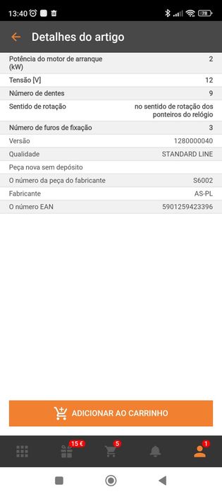 Motor arranque para Suzuki, Kia, Nissan, ou Mitsubishi