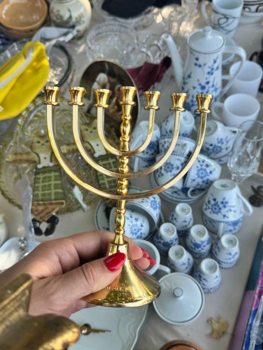 Подсвечник Менора бронза