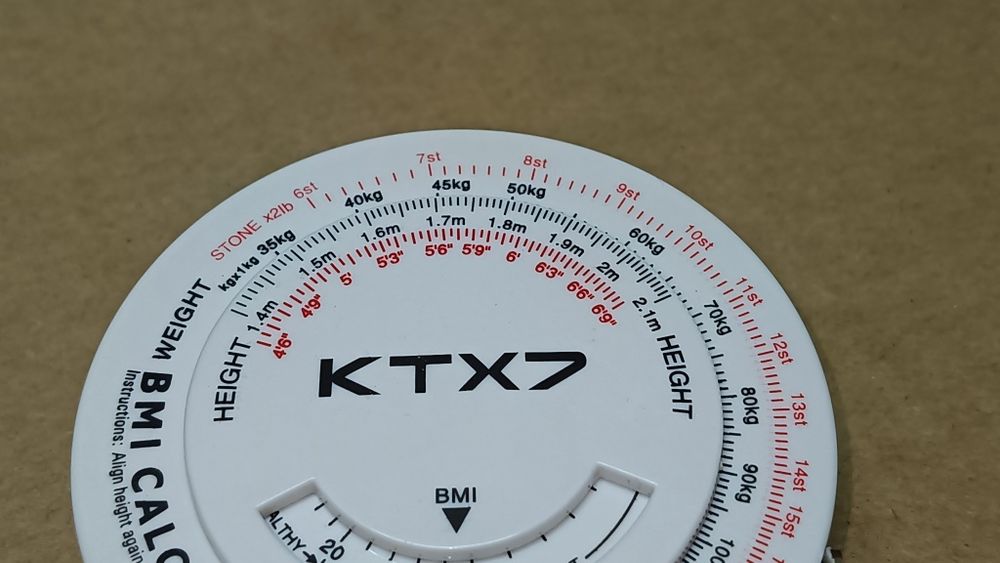 Wskaźnik masy ciała BMI Kalkulator zwijanej taśmy mierniczej