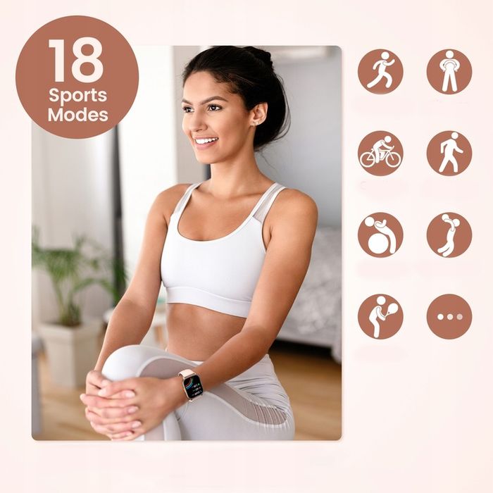 Naixues Smartwatch Zegarek Damski Połączenie Bluetooth 1.85''amoled Hd