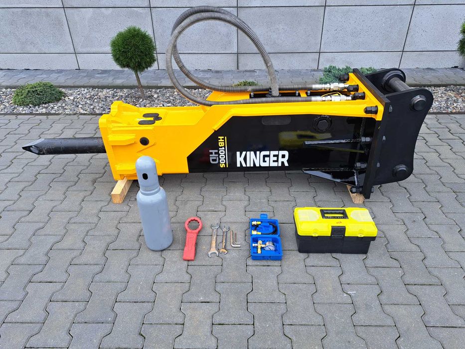 Młot hydrauliczny do koparki 12-18t CAT M315 Komatsu PW160 Volvo Hitachi Doosan JCB Mecalac KINGER HB1000S 1000kg