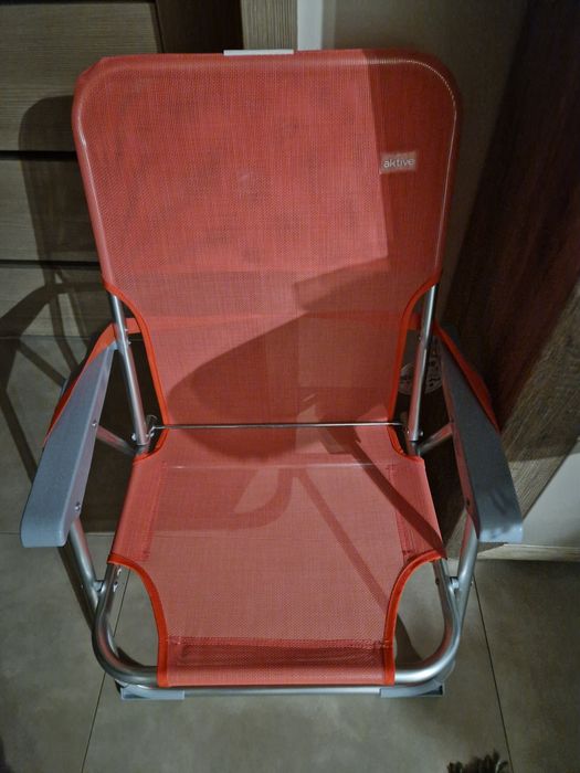 Active krzesło turystyczne ogrodowe  koral