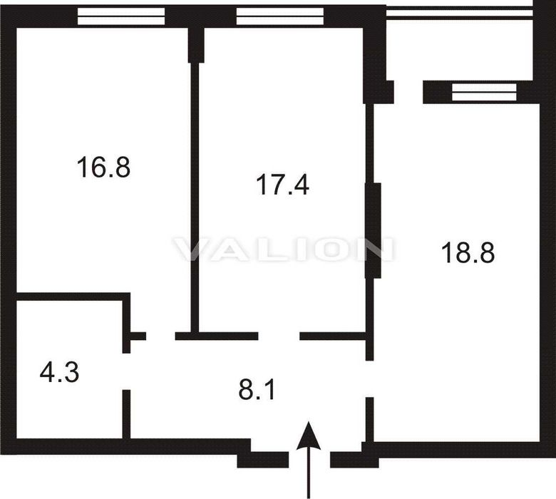 Без % Продаж 2к. квартири, 67кв.м, Варшавський мікрорайон, Виноградарь