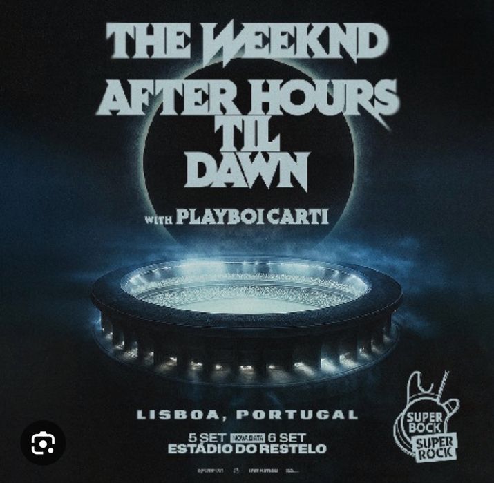 Bilhetes concerto The Weeknd After Hours Til Dawn