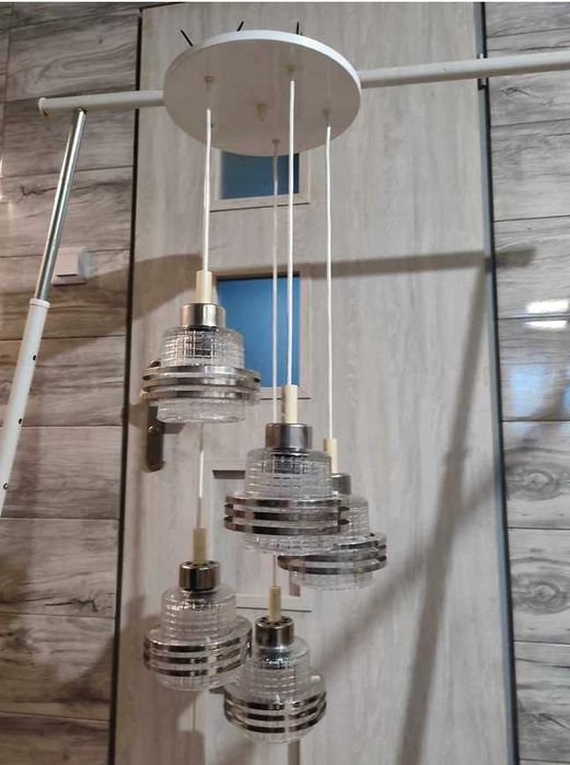 Żyrandol,Napako,space age,klosze sputniki,vintage