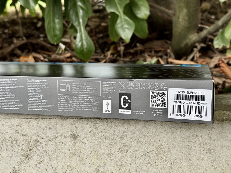 Ігрова дротова клавіатура Logitech G512 Carbon RGB GX 920 - 009352