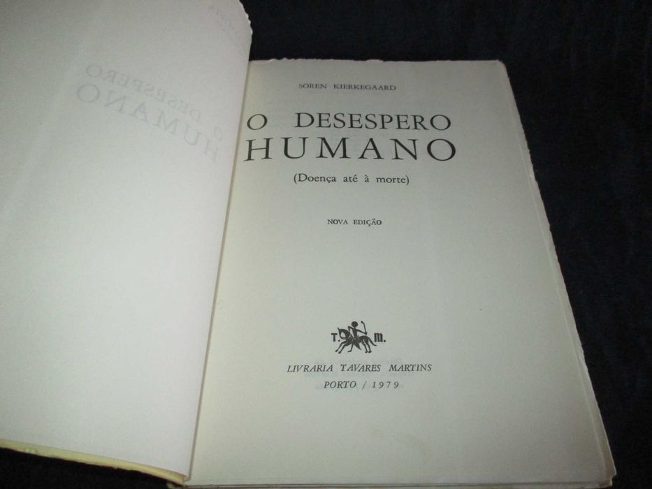 Livro O Desespero Humano Sören Kierkegaard