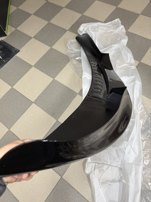 Накладка на передний бампер сплиттер губа BMW f15 M обвес