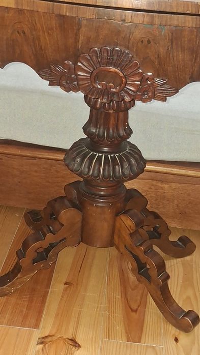 Mesa de jogo portuguesa séc XIX Pau santo estilo Romântico